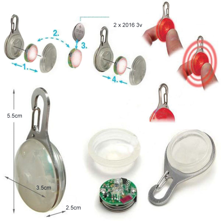 LED Flashlight Dog Cat Collar Glowing Pendant Luminous Bright Decoration Collars