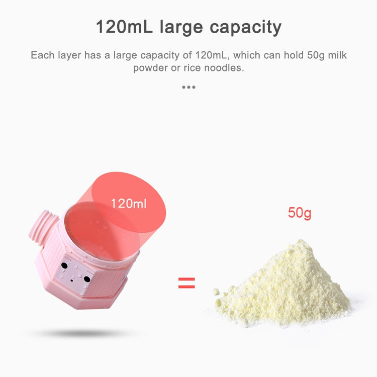 Outdoor Portable Detachable Layered Milk Powder Box Baby Sealed Milk Powder Box