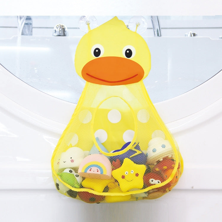 Baby Shower Bath Toys Storage Mesh Bag with Strong Suction Cups
