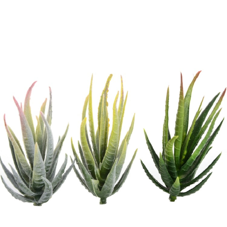 Artificial Mini Aloe Plastic Plants Craft Floristry Landscape Garden Family Office Decoration