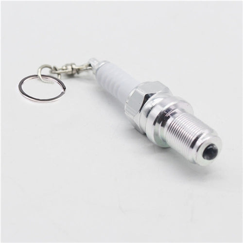 2 PCS Casual LED Key Chain Spark Plug Key Chain Keychain Car Parts Keyring Car Styling Accessories Decoration