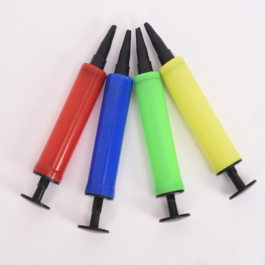 Balloon Pump Mini Plastic Hand Held Balloon Inflator Air Pump Portable Decoration Tools, Color and Type Random, Balloon Pump
