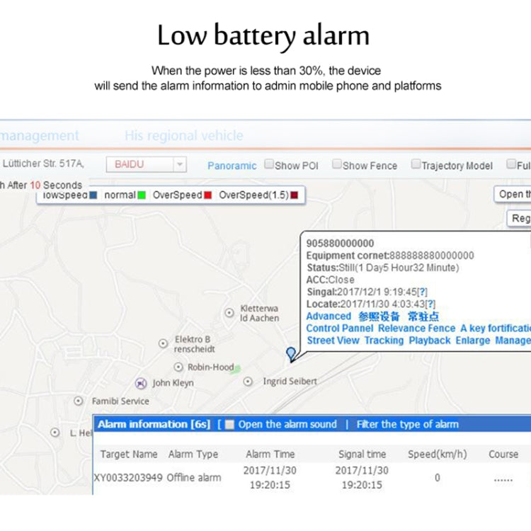 TK200 2G IP67 Waterproof GPS / GPRS / GSM Personal / Goods /  Pet / Bag Locator Pet Collar Real-time Tracking Device
