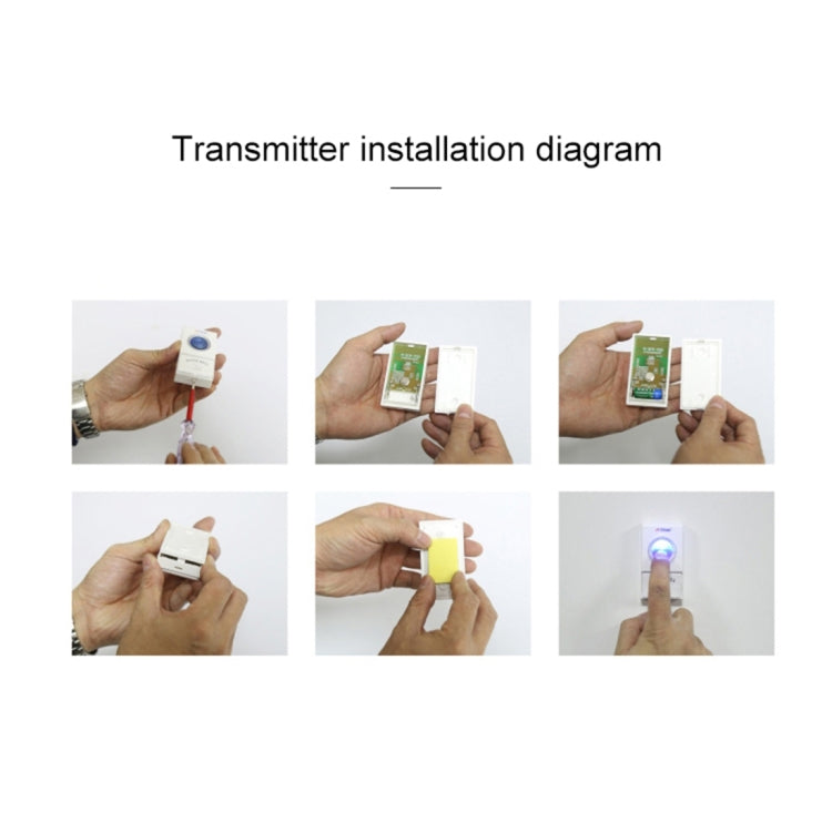 VOYE V022F Home Music Remote Control Wireless Doorbell with 38 Polyphony Sounds