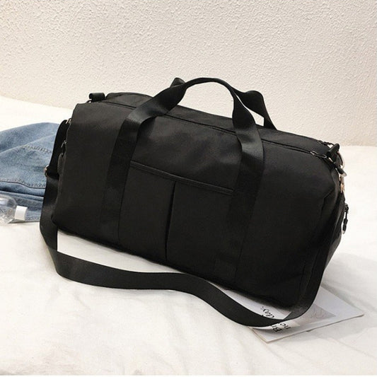 Soft Nylon Cloth Shoulder Sports Gym Yoga Handbag